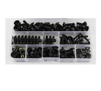 Clip de sujeción de los Tornillos del carenado Kit Completo Tornillos Arandelas Carenado Motocicleta para Y&amaha para YZF-R125 2008-2018(Negro)