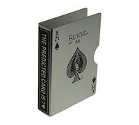 Clip de tarjeta de acero inoxidable para bicicleta, para cartas de juego raras y costosas, edición limitada, soporte protector de protección (cubierta no incluida) (plata)