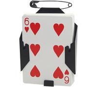 Clip de tarjeta de manipulación (metal) trucos de magia para mago escenario, ilusiones, accesorios de truco, soporte para tarjetas de póquer, clip mágico