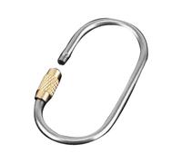 Clip de titanio para carabines: gancho de bloqueo de rosca seguro, soporte para llaves de uso pesado, organizador de equipo al aire libre para senderismo, escalada, mochilas, llaveros, viajes