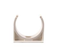 Clip de tubo de plástico, clips de tubo, 10 abrazaderas de PVC de 20 ~ 50 mm, tubo de suministro de agua tipo U, retenedor de tarjeta, herramientas de sujeción de riego (blanco, 32 mm)