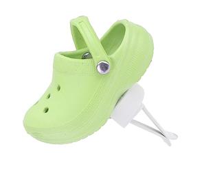 Clip de Ventilación Accesorio Interior Zapatos Lindos Decoración de Aromaterapia para Automóvil Eliminar el Olor Aliviar la Fatiga Fácil de Instalar Plástico de Hierro para (GREEN)