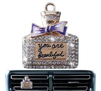 Clip de ventilación Bling,Clip de ventilación de coche de diamantes de imitación | Perfume de coche, ventilación difusor de diamantes de imitación elegante para niñas y mujeres, decoración interior de