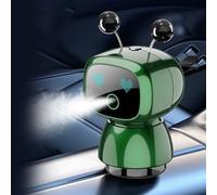 Clip de ventilación de aromaterapia para automóvil con estética robot para refrescar el aire constante y entrega de fragancia duradera (gardenia)