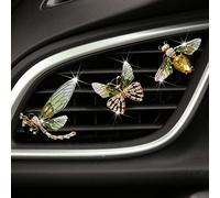 Clip de ventilación de coche, 3 piezas de abeja, mariposa, libélula, ambientadores de coche, clips de ventilación, difusor de aromaterapia, clip de ventilación, decoración interior del coche,