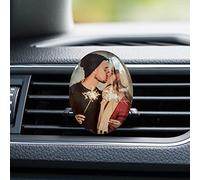 Clip de ventilación de coche con cristales personalizados y foto personalizada, clips ambientadores para coche, accesorios de decoración para el interior del coche para mujeres