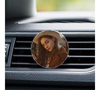 Clip de ventilación de coche con cristales personalizados y foto personalizada, clips ambientadores para coche, accesorios de decoración para el interior del coche para mujeres