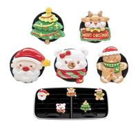 Clip de ventilación de Navidad,Clip de Navidad para ventilación de aire | Clip de aromaterapia para salida de coche - Decoraciones navideñas Ambientador para coche, Ambientadores para coche Accesorios