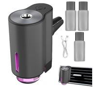 Clip de ventilación del ambiente de aire: difusor de aceite inteligente, accesorio de de automóvil | Unidad de dispensación de olor recargable, dispositivo de fragancia de tablero minimalista,