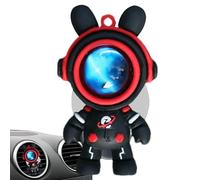 Clip de ventilación para ambientador de coche, difusor de coche, clip de ventilación, diseño de astronauta con orejas de conejo, fragancia para coche, difusor perfumado como accesorio Ambientador para