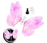 Clip de ventilación para coche, difusor de aromaterapia y fragancia para coche, ambientador en forma de mariposa, accesorio de larga duración, mejora el ambiente del automóvil y del hogar para