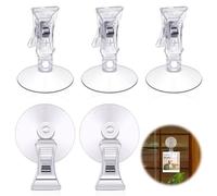 Clip de ventosa, 5 piezas Ventosas para Ventana, Ventosa, Clip de Ventosa, Ventosa con Clips, Clips de Ventosa Transparente, Clip de Plástico con Ventosa, Clip Multifunción para Supermercado, Acuario,