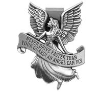 Clip de Visera de ángel para automóvil - Decoración Interior de vehículo 3D de aleación de Zinc de 2.36x1.81 Pulgadas, guardián de Metal estético | Regalo de Seguridad en Viajes para Mujeres, h