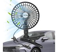 Clip Del Ventilador Del Coche - Ventilador De Enfriamiento De Rotación De 360 °, Control De Velocidad De Crucero Ajustable | Enfriamiento Portátil Fuerte, Ventilador Alimentado Por Un Niño USB, VEL