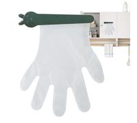 Clip Design Adhesive Food Service Supply For Home Bathroom Restaurant Lab Garage Closet Kitchen | Glove Dispenser Wall Mount - Glove Holder Organizer |