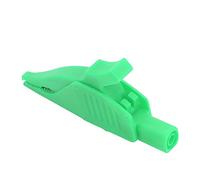 Clip eléctrico Munefe Alligator, Prueba de clampas de clip de cocodrilo aislados de la sonda, extensor de adaptador de clip de cocodrilo para batería de automóvil (Verde)
