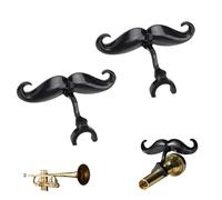 Clip en bigote de trombón pequeño con cobertura protectora, bigote de trombón de servicio pesado para jóvenes músicos de actuación divertida