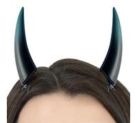 Clip en cuernos de diablo, cuernos de diablo góticos - Accesorios para sombreros de disfraces de Halloween - Tocado de vampiro demonio para mujer, clips para el cabello del de Halloween, disfra