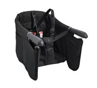 Clip en la silla alta - asiento de alimentación para bebés para el accesorio de la mesa | Asegure el marco de acero con arnés ajustable, asiento plegable liviano fácil de tela limpia, viajes al aire l