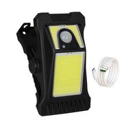 Clip en luces solares para exteriores, luces de movimiento solar para exteriores - Luces de clip para valla de cadena,Carga USB IP65 Impermeable 3 modos de iluminación Iluminación exterior para