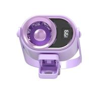 Clip Fan - 4 Speeds Silent Personal Cooler,Portable Clip Fan with Light and Lanyard,for Home Bedroom Stroller Cart Camping Hiking Fishing Beach Trip