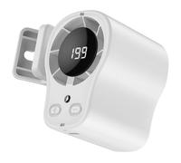 Clip Fan Mini ventilador portátil recargable USB con 199 velocidades y modo de enfriamiento, tiempo de ejecución de 12 horas, luz LED, clip para ventilación de automóvil, oficina, camping, viajes -