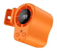 Clip Fan Mini ventilador portátil recargable USB con 199 velocidades y modo de enfriamiento, tiempo de ejecución de 12 horas, luz LED, clip para ventilación de automóvil, oficina, camping, viajes -