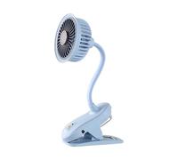 Clip Fan, USB Rechargeable Quiet Fan, Multi-Functional Small Desk Cooler with 360° Rotation, Strong Wind Output, Compact Clamp Base, Perfect for Home, Office, Car, Travel, Camping, Outdoor