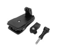 Clip for Correa de Mochila, Compatible con GoPro e Insta360, Abrazadera giratoria de 360 Grados for cámara de acción(Clip with Adapter)