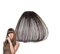 Clip in Bangs - Pinza para el pelo creativa con flequillo, falso flequillo natural | Pinza para el pelo fácil de usar para citas, fiestas, bodas y uso diario.