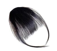 Clip In Fringe Human Hair - Wispy Bangs Fringe | Clip En Fringe Real Corbate Para Mujeres Look Natural Add-on Human Hair Con Cerraduras Laterales Ideales Para Eventos De Ropa Diaria Viajes O Re