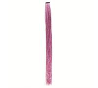 Clip In Hair Tinsel, Fairy Kit 22 Inches Glitter Colorful On Extensions For Accessories(1pc,Q12-QIANFEN_22INCHES)