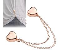 Clip magnético para ropa, cierre en forma de corazón, diseño elegante, clip multifunción perfecto para fijar blusas y chales, añadir un toque y mantener tu C, consultar la