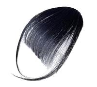 Clip on Bangs for Women - Extensiones de franja de cabello humano real con un aspecto natural | Correo de cabello diario para adelgazar el cabello, flequillo de peluca para hermanas Novia Sesión de fo