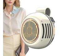 Clip On Bladeless Rechargeable Fan - 360 Rotating Mini Cooling For Neck Desk Travel Summer | USB Bladeless Airflow Quiet Motor Clip Mount Lithium Battery Fast Charge Compact Hands Free Use
