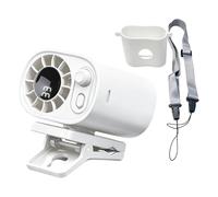 Clip On Fan, 100 Speed Rechargeable Mini Cooling Fan, Portable Clamp Desk Air Circulator, Adjustable Quiet Personal Cooler For Stroller Bed Camping Golf Gym Office Beach Outdoor Indoor Travel Home