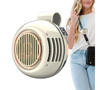 Clip On Fan - Bladeless Rechargeable Mini Cooling Fan 360 Rotatable Head for Desk | Quiet Airflow System with USB Battery Power, Portable Cooling Clip for Neck Waist Home Office Travel Camping