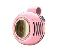 Clip On Fan - Bladeless Rechargeable Mini Cooling Fan 360 Rotatable Head for Desk | Quiet Airflow System with USB Battery Power, Portable Cooling Clip for Neck Waist Home Office Travel Camping