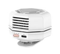 Clip On Fan - Portable Mini Rechargeable 3 Speed Adjustable | Airflow Strong Grip Mount Quiet Cooling Device USB Powered for Travel, Office, Library, Picnic, Camping, Hiking or Concert Use