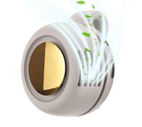 Clip On Fan, USB Rechargeable Air Cooler, 2.91x2.56x1in Bladeless Silent Cooling, Powerful Mini Portable Fan for Beach, Dorm, Tent, Gym, Nursery, Bedroom, Travel Use