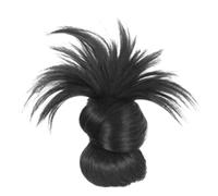 Clip-On Feathered Bun Wig, Natural Claw Clip Messy Bun Hair Piece - Instant Updo Synthetic Hair Extensions for Women, Secure Non-Slip Clips for Daily Wear & Events (negro natural)