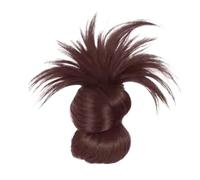 Clip On Feathered Bun Wig, Soft Messy Hairpiece with Lightweight Natural Look Comfortable Everyday Hair Clip for Women, Girls, Friends, and Work Colleagues