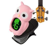 Clip On Guitar Tuner - Chromatic Clip Tuner A0-C8 | Owl Design Acoustic Guitar Bass Ukulele Violin Tuning Tool | Fast Response Instrument Accessory For Music Practice And Performance Use