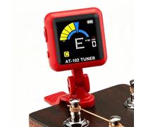 Clip On Guitar Tuner LCD High Sensitivity Rechargeable | 360° Rotating Clip And Color Display For Easy Tuning In Any Light. Fits Electric, Acoustic, Bass, And More.