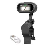 Clip On Guitarra Tuner Acoustic, Sintonizador De Paleta, Gran Pantalla LCD Clear LCD Rápida Precisa De Rotación De 360 Grados Tuning Para Músicos De Acoustica Home Clases De Música Para Bass