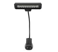 Clip On Music Stand Light Orchestra Lámpara LED Con Cuello de Cisne de 360 Grados para Escritorio, Mesa