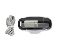 Clip on Pedometer for Walking Steps and Miles, 3D Step Counter for Walking, LCD Screen USB Rechargeable Portable Lightweight Pedometer with Lanyard and Clip for Women Men Kids (Black)