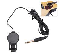 Clip On Pickup Micrófono Piezo Violín Guitarra Ukelele Accesorios para Instrumentos Musicales para Actuaciones Fiestas Ligero Portátil ABS Metal