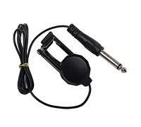 Clip on Piezo - Pastilla de micrófono para violín, guitarra, ukelele, con clavija jack de 6,35 mm y cable de audio de 1,2 m