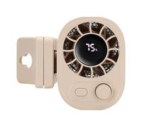 Clip On Portable Fan - Rechargeable Mini Cooling With Digital Display, Compact Adjustable Airflow Device, Low Noise Desktop Fan, Lightweight Travel Tool | Automotive Office Outdoor Use For Commuting D